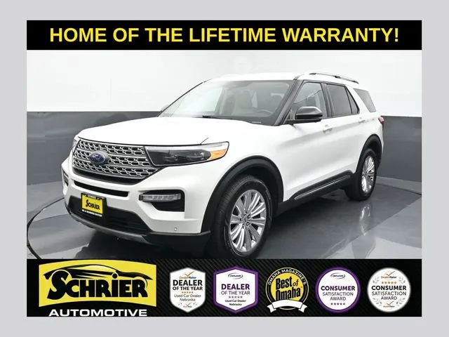 White 2021 Ford Explorer Limited for sale in Omaha, NE