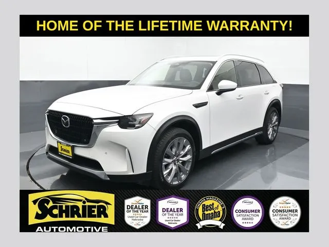 White 2024 Mazda CX-90 3.3 Turbo Premium for sale in Omaha, NE