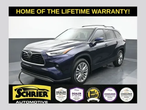 Blue 2025 Toyota Highlander Platinum for sale in Omaha, NE