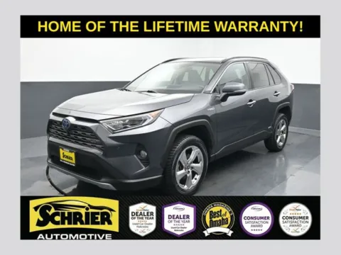 Gray 2021 Toyota RAV4 Hybrid Limited for sale in Omaha, NE