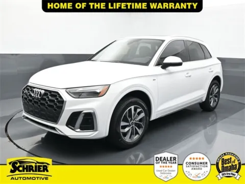 White 2024 Audi Q5 45 S line Premium Plus for sale in Omaha, NE