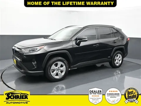Black 2021 Toyota RAV4 Hybrid XLE for sale in Omaha, NE