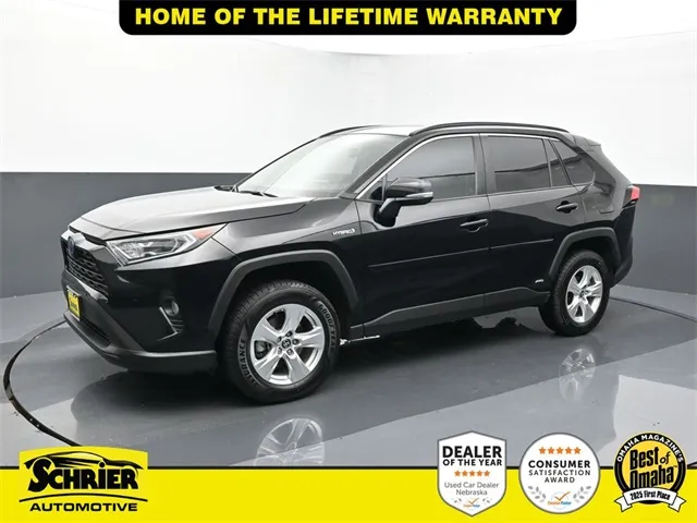 Black 2021 Toyota RAV4 Hybrid XLE for sale in Omaha, NE