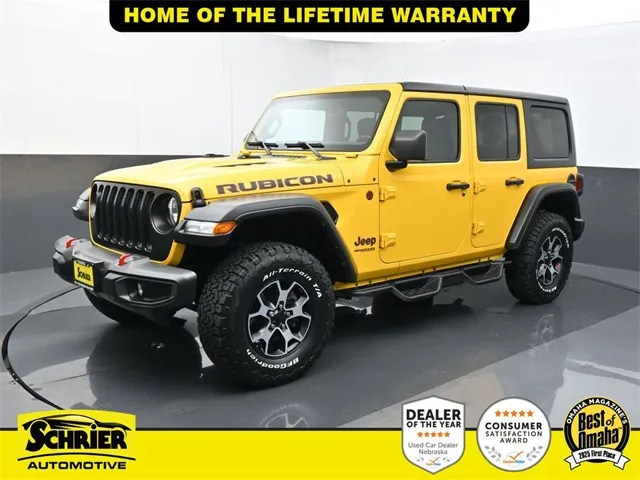 Yellow 2021 Jeep Wrangler Unlimited Rubicon for sale in Omaha, NE