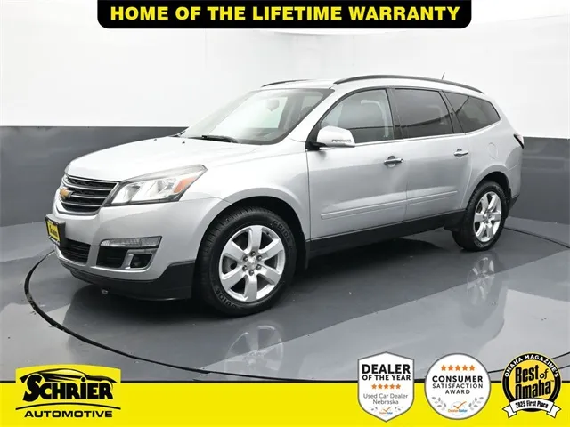 Silver 2017 Chevrolet Traverse LT for sale in Omaha, NE