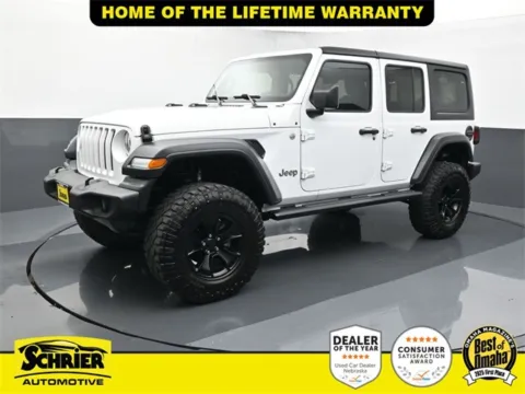 White 2018 Jeep Wrangler Unlimited Sport for sale in Omaha, NE
