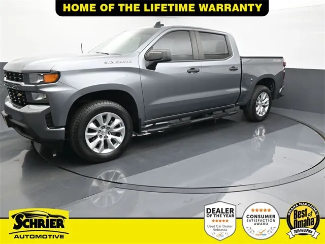 Gray 2021 Chevrolet Silverado 1500 Custom for sale in Omaha, NE