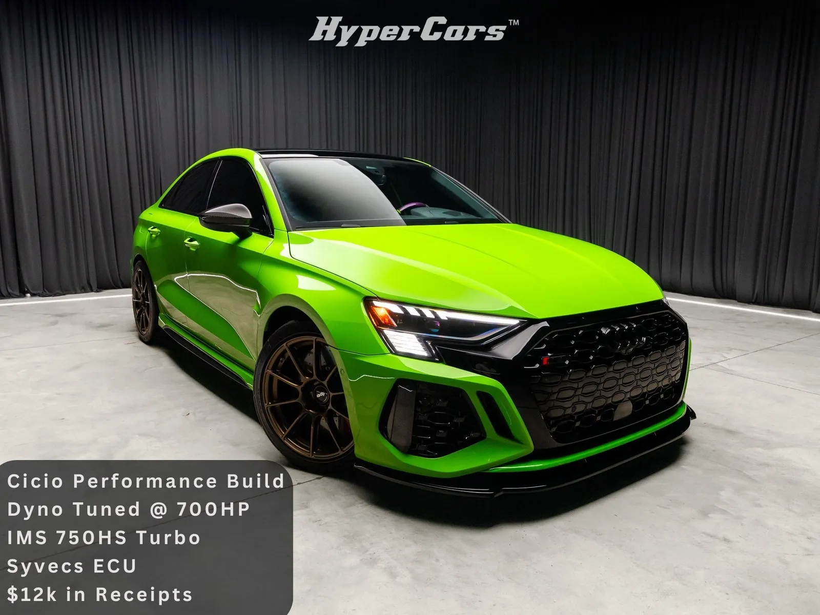 Green 2023 Audi RS 3 2.5T for sale in New Albany, IN