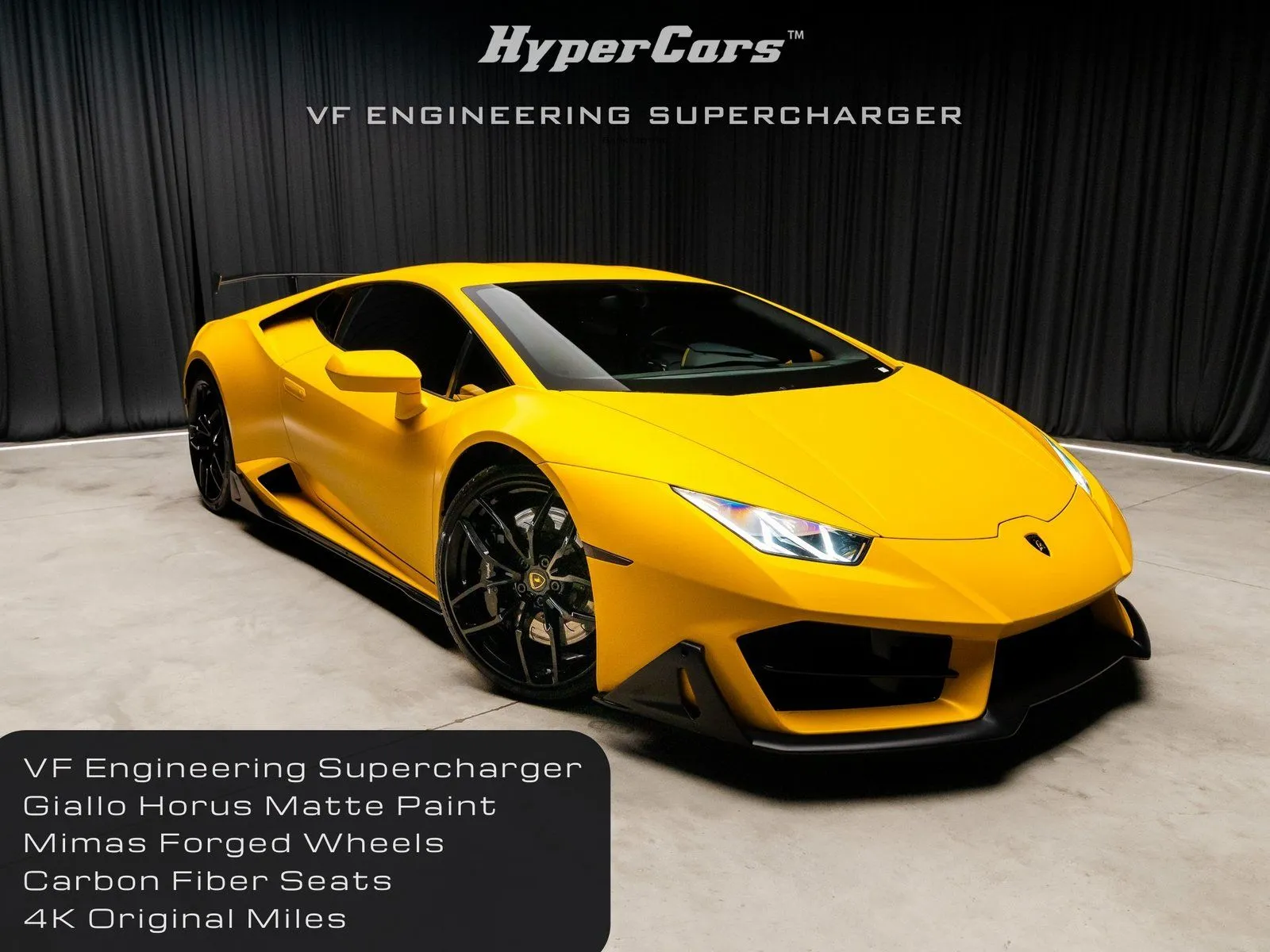 NON　tfw49 ラフポロ　Sサイズ　イエロー Used 2016 Lamborghini Huracan LP580-2 for sale in New Albany, IN