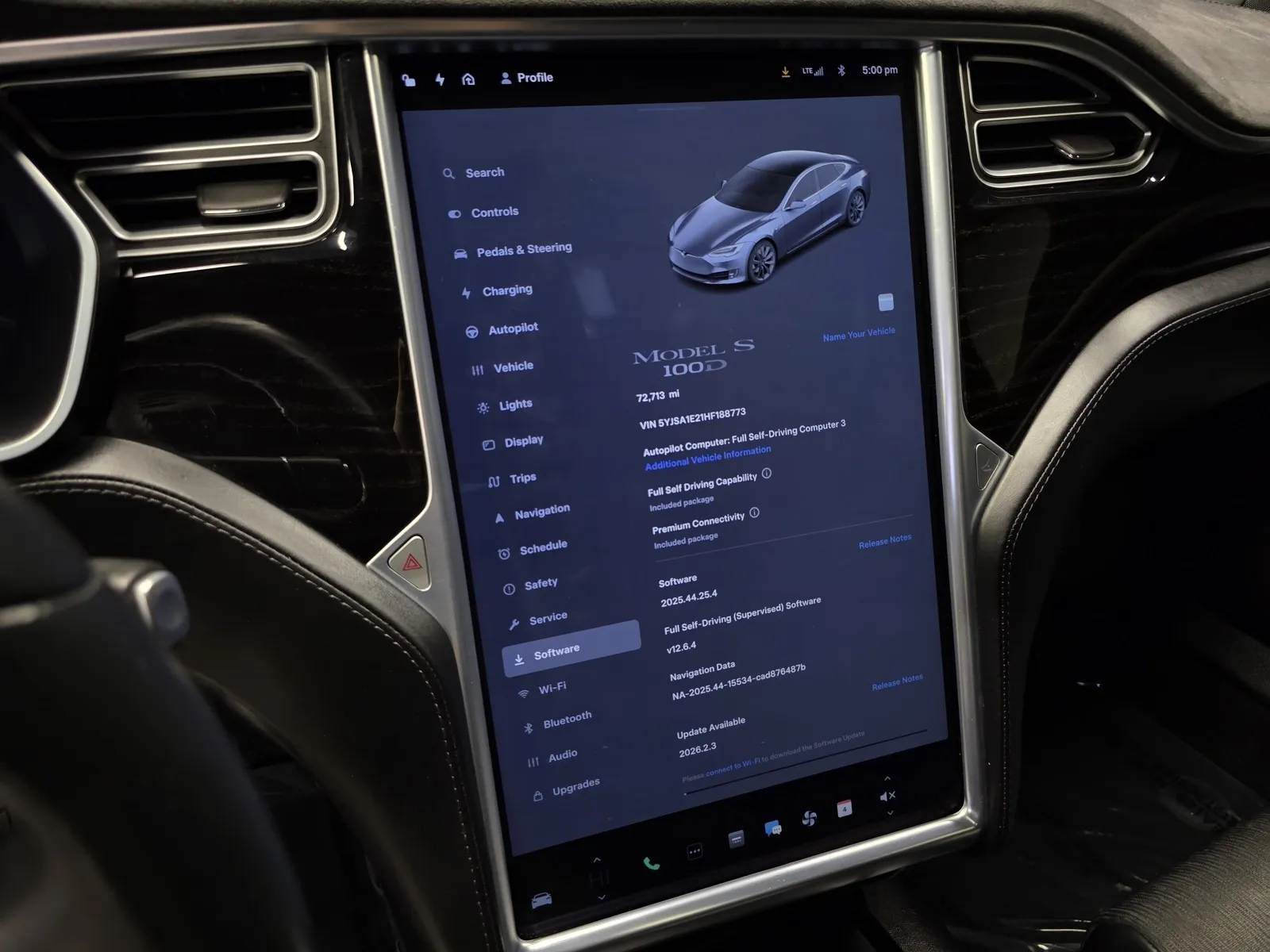 Another view of 2017 Tesla Model S 100D for sale in New Albany, IN at HyperCars