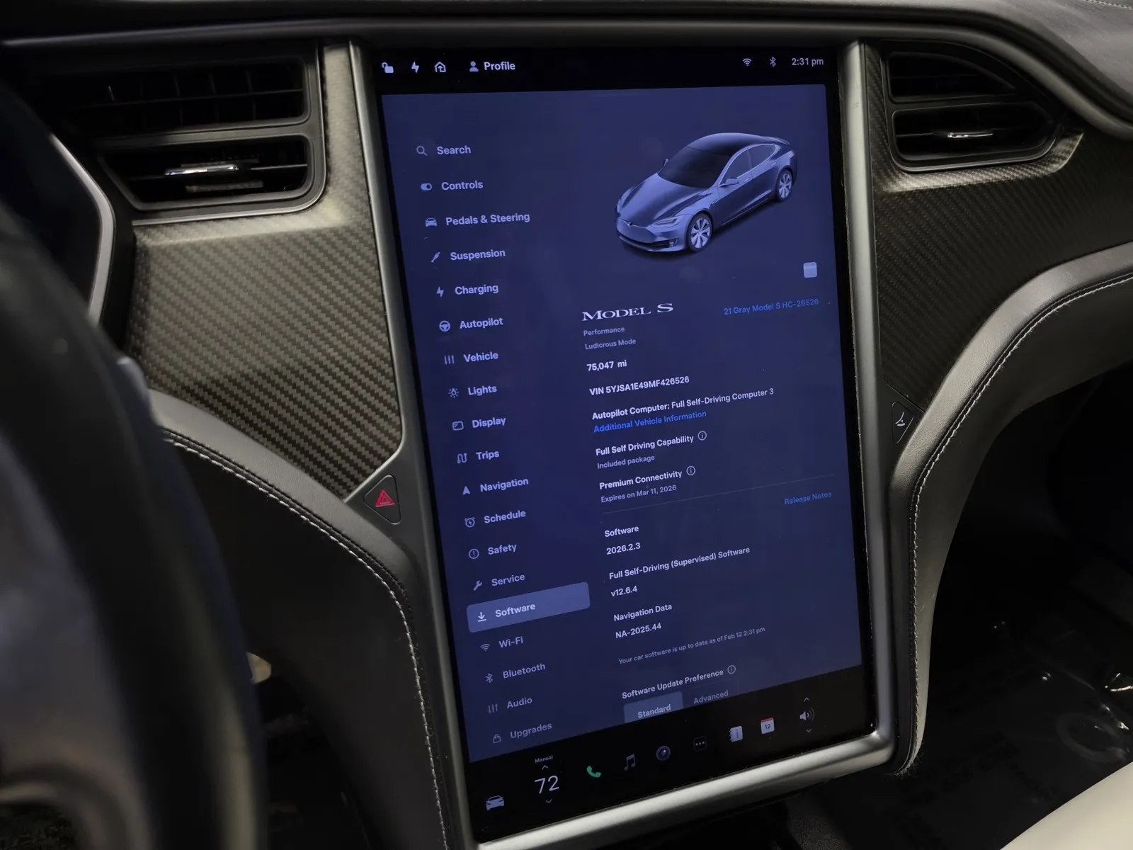 Another view of 2021 Tesla Model S Performance for sale in New Albany, IN at HyperCars