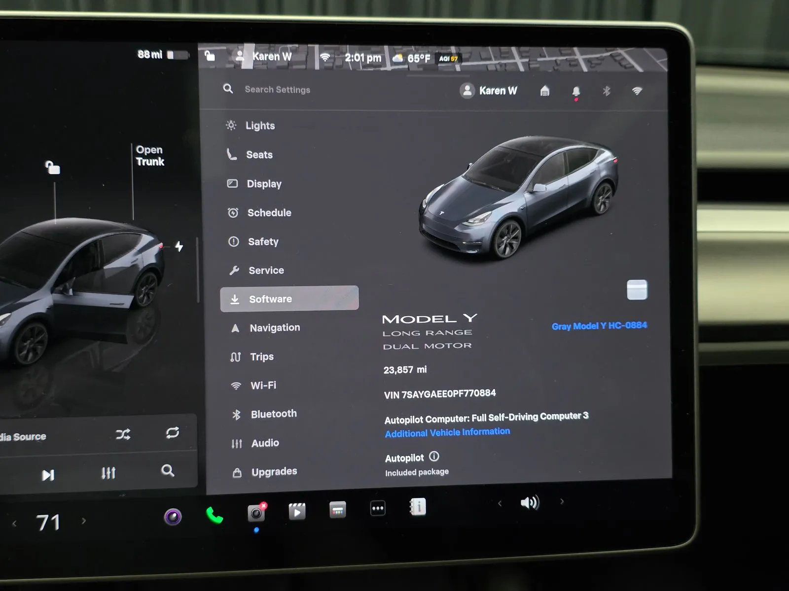 Another view of 2023 Tesla Model Y Long Range for sale in New Albany, IN at HyperCars