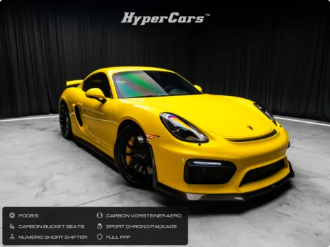 Yellow 2016 Porsche Cayman GT4 for sale in New Albany, IN