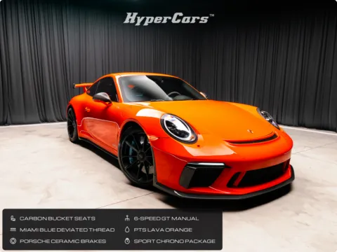 Orange 2018 Porsche 911 GT3 for sale in New Albany, IN