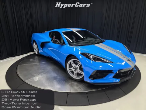 Blue 2021 Chevrolet Corvette Stingray for sale in New Albany, IN