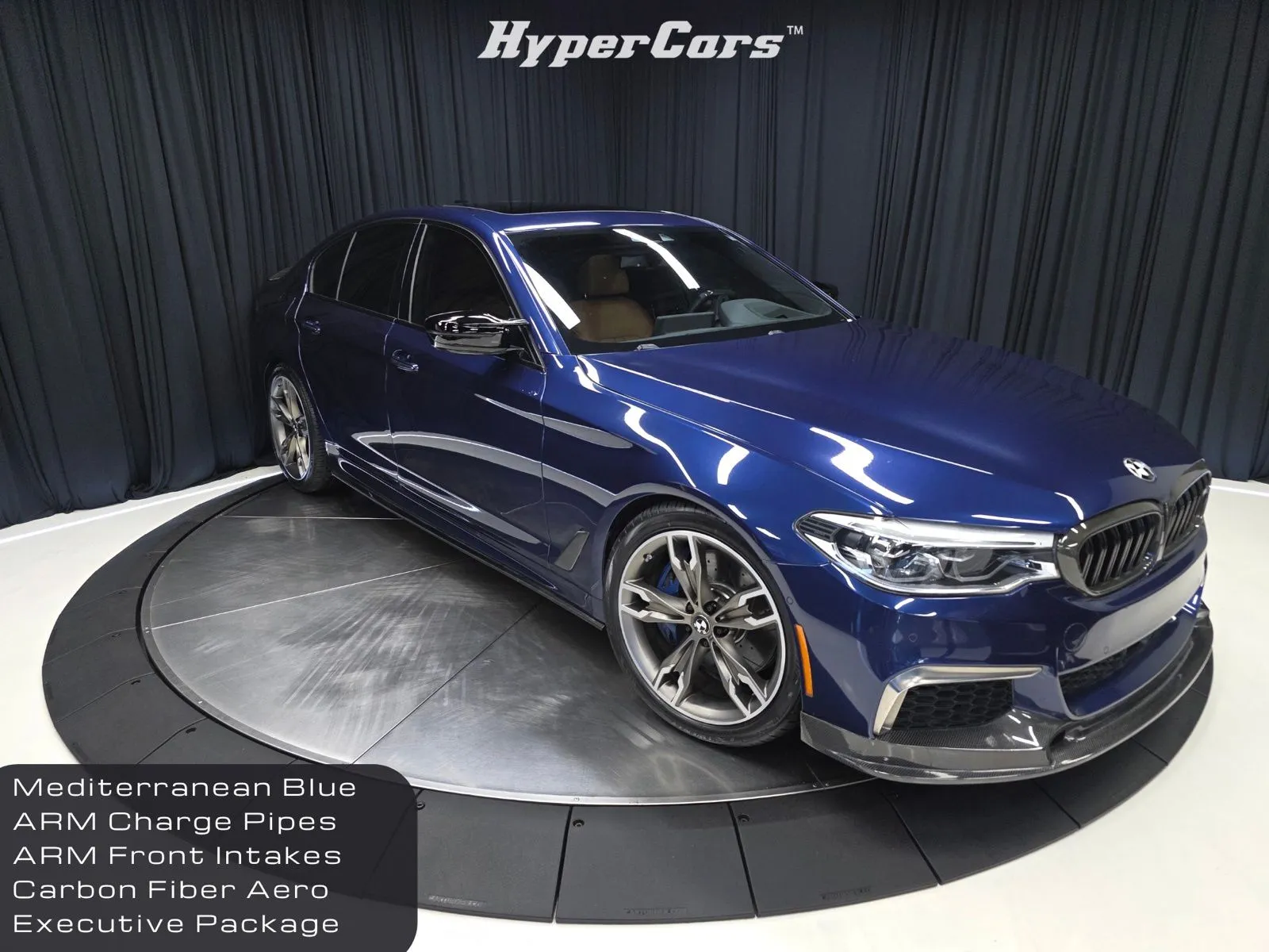 Blue 2018 BMW 5 Series M550i xDrive for sale in New Albany, IN