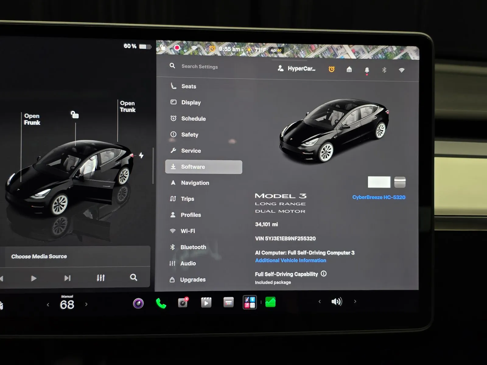 Another view of 2022 Tesla Model 3 Long Range for sale in New Albany, IN at HyperCars