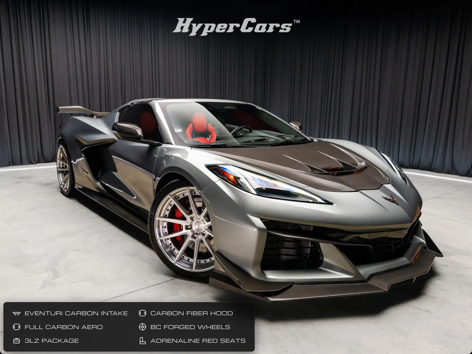 Gray 2024 Chevrolet Corvette Z06 for sale in New Albany, IN