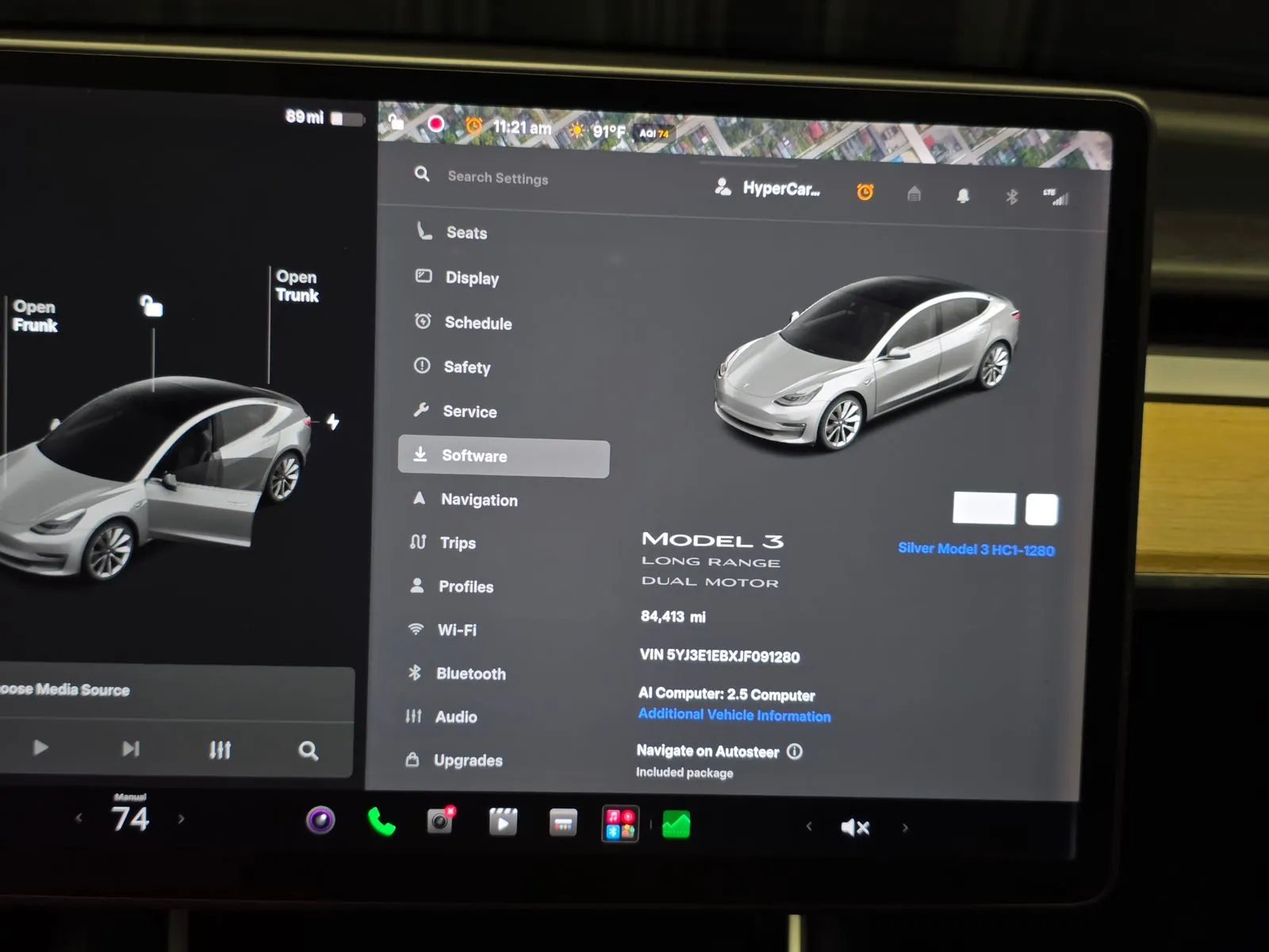 Another view of 2018 Tesla Model 3 Long Range for sale in New Albany, IN at HyperCars
