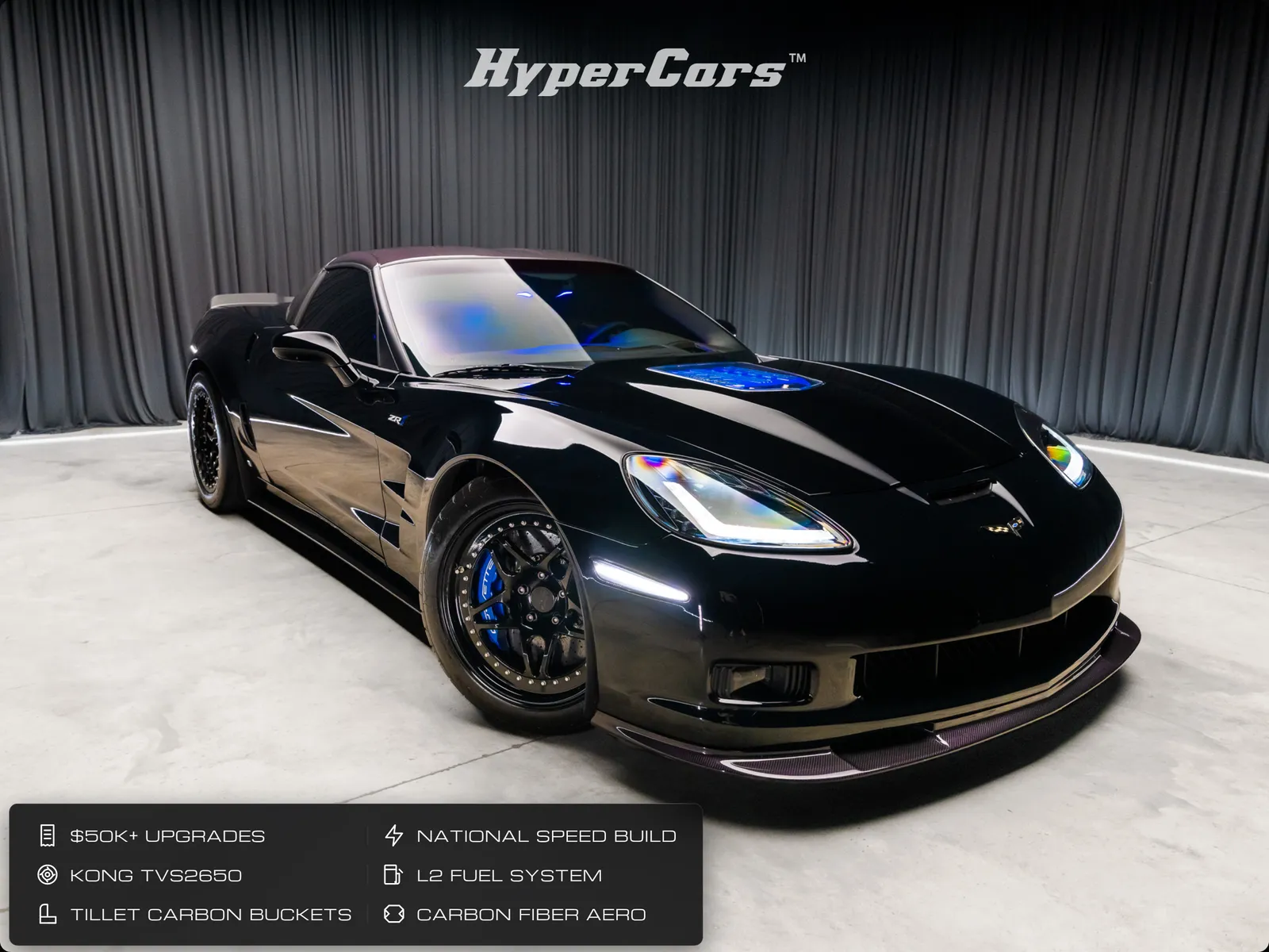 Black 2009 Chevrolet Corvette ZR1 for sale in New Albany, IN