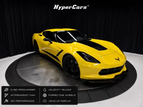 Yellow 2015 Chevrolet Corvette Stingray Z51 for sale in New Albany, IN