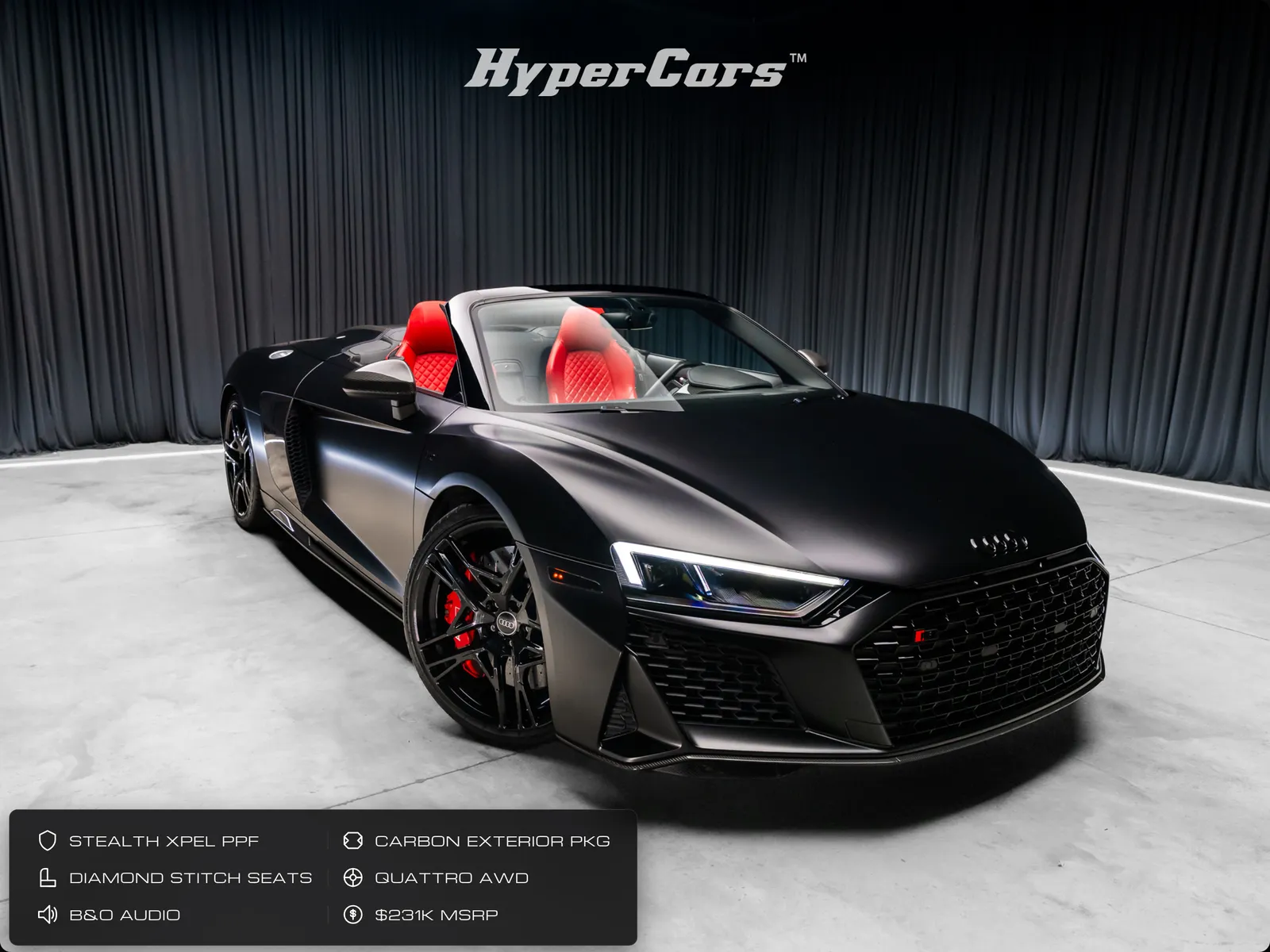 Black 2022 Audi R8 V10 performance for sale in New Albany, IN
