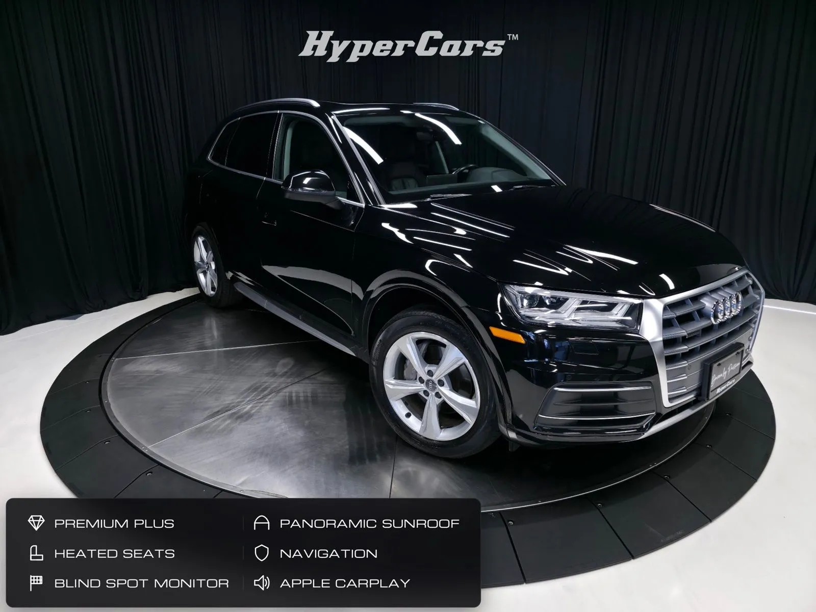 Black 2020 Audi Q5 45 Premium Plus for sale in New Albany, IN