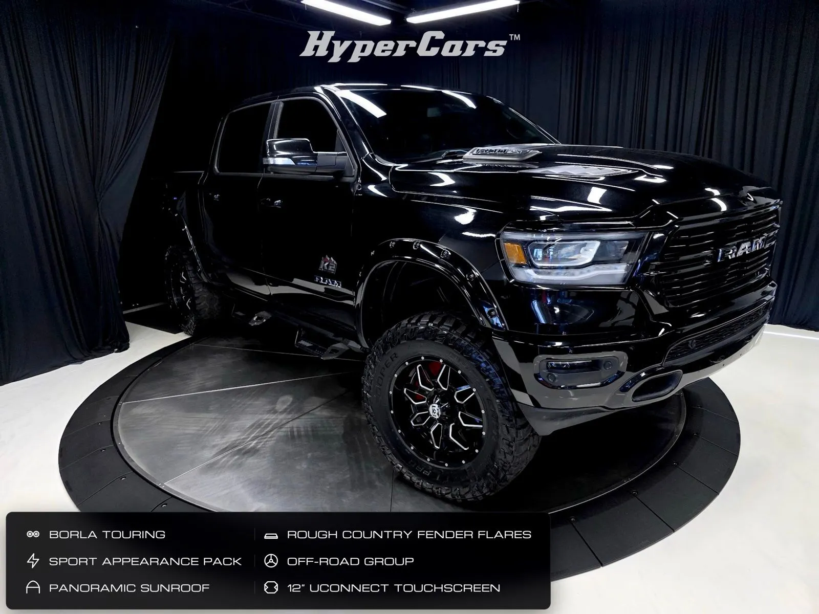 Black 2019 Ram 1500 Laramie for sale in New Albany, IN