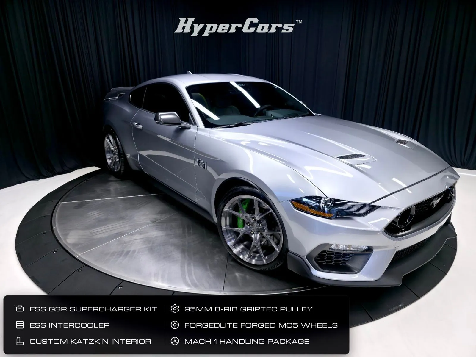 Silver 2022 Ford Mustang Mach 1 for sale in New Albany, IN