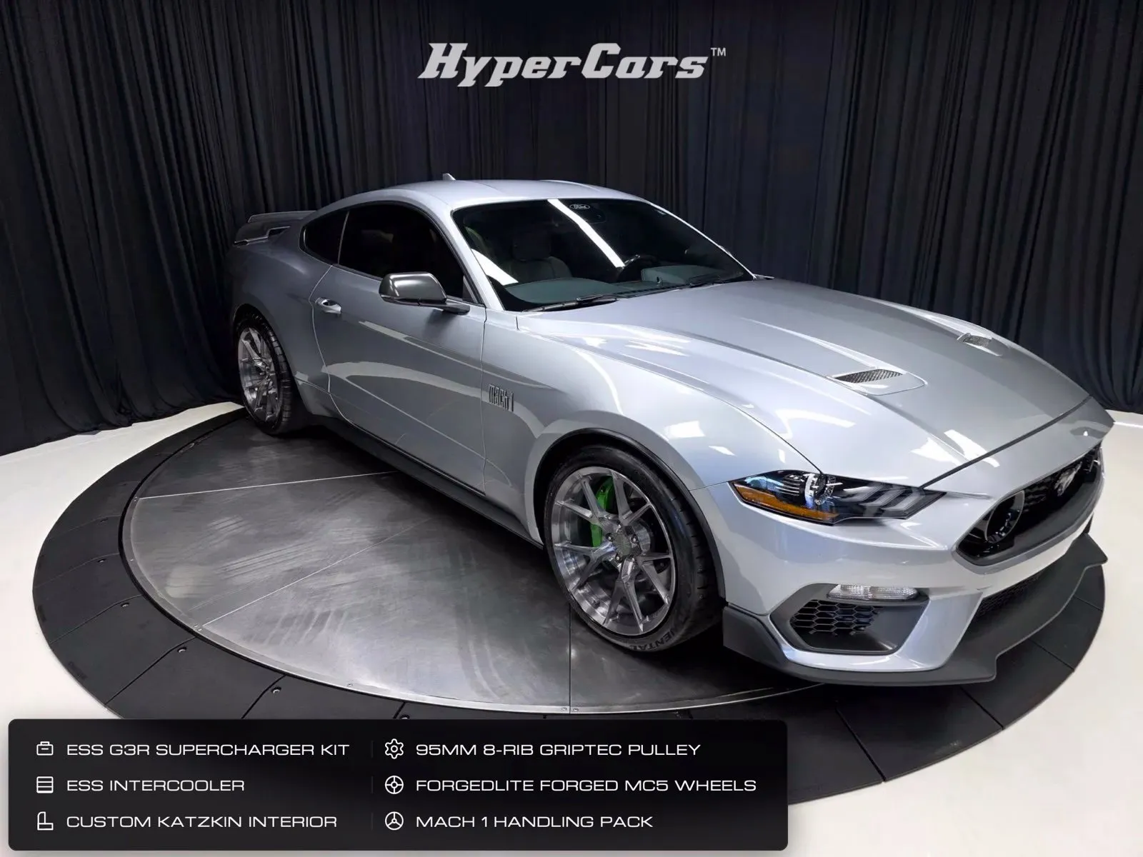 Silver 2022 Ford Mustang Mach 1 for sale in New Albany, IN