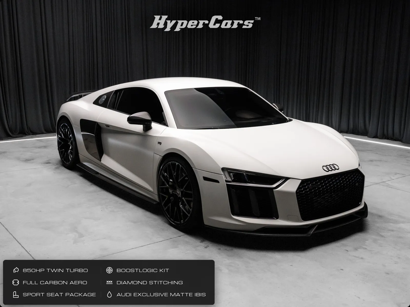 White 2018 Audi R8 5.2 Plus for sale in New Albany, IN
