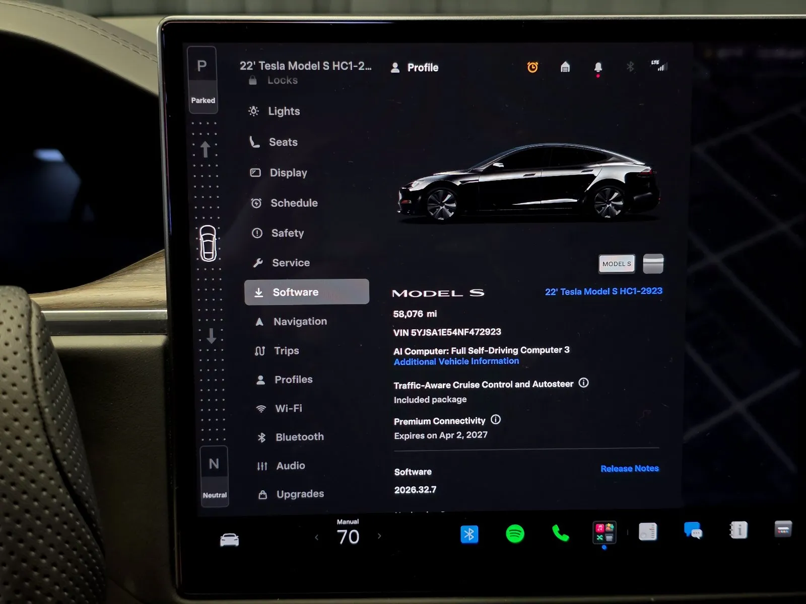Another view of 2022 Tesla Model S for sale in New Albany, IN at HyperCars