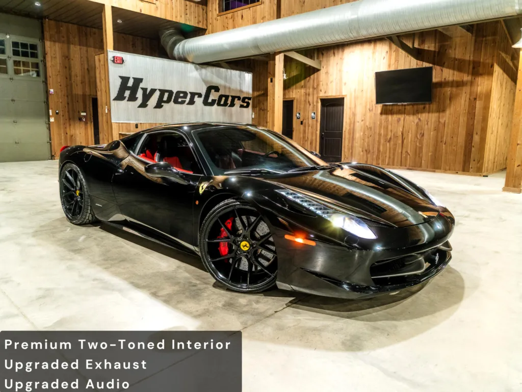 フェラーリ458 Italia ブラックメタリック　模型 FERRARI フェラーリ 458 spider 黒(マットブラック) hotwheels