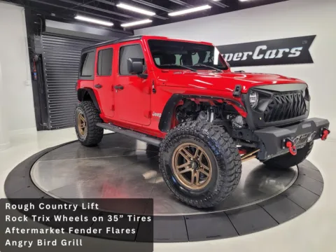 Red 2018 Jeep Wrangler Unlimited Sport S for sale in New Albany, IN