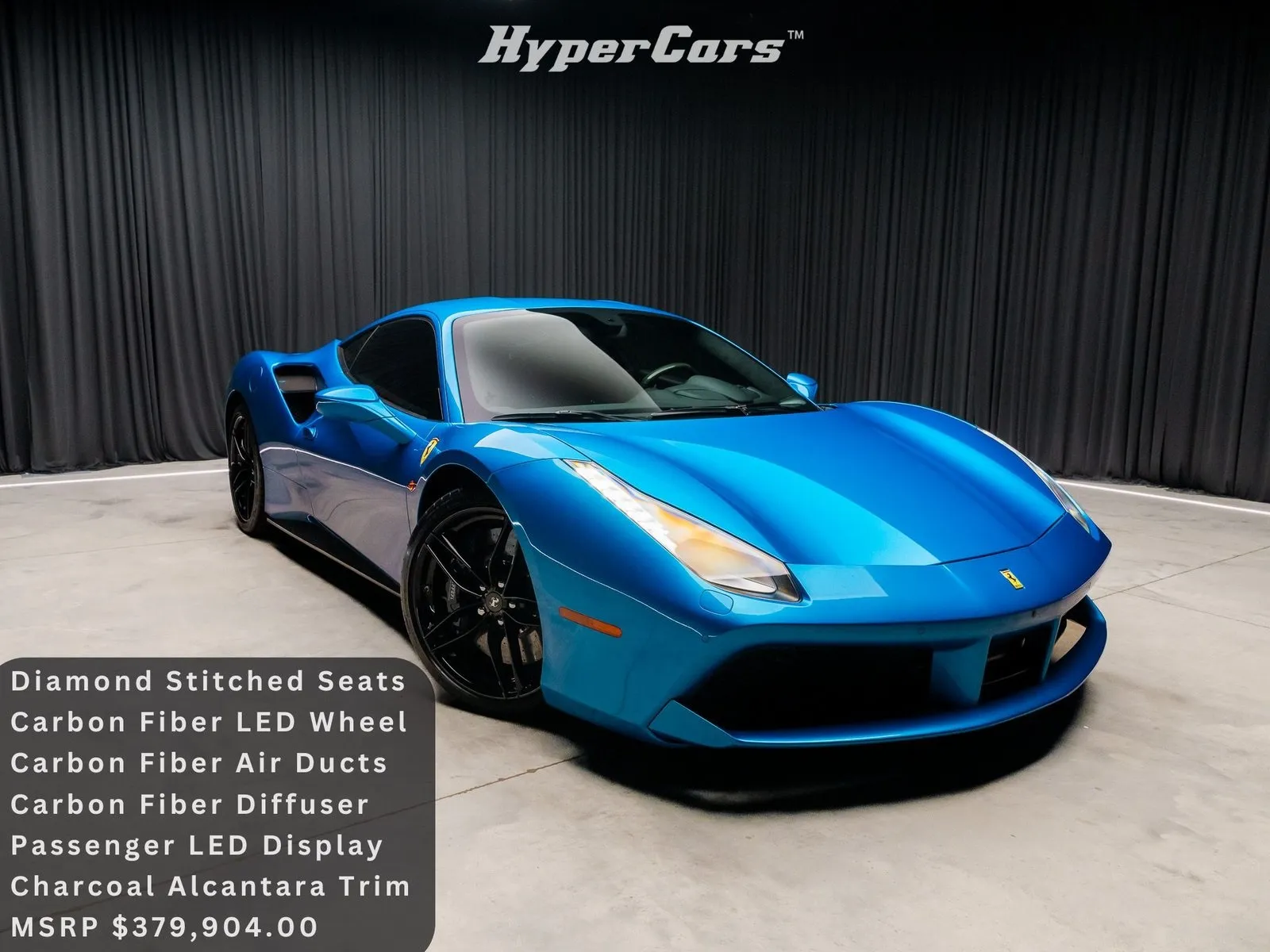 Blue 2017 Ferrari 488 GTB for sale in New Albany, IN