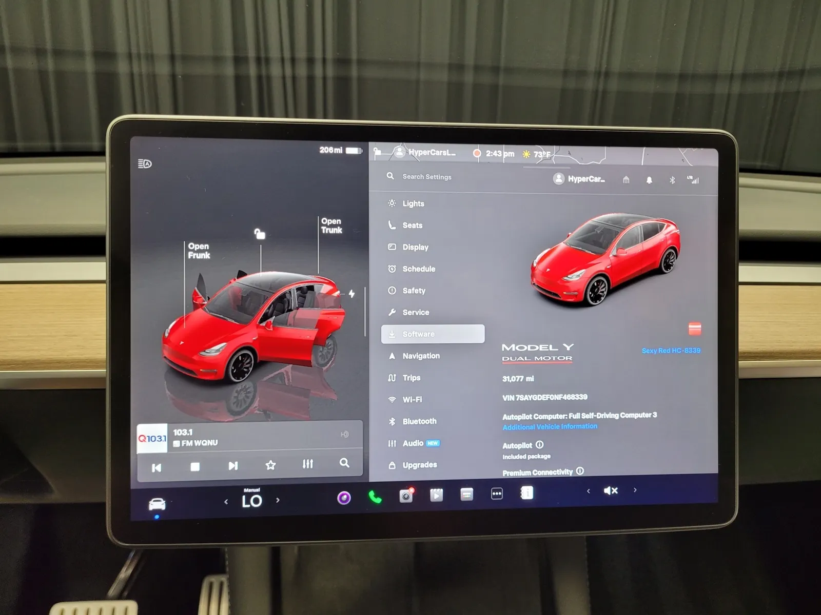 Another view of 2022 Tesla Model Y Performance for sale in New Albany, IN at HyperCars