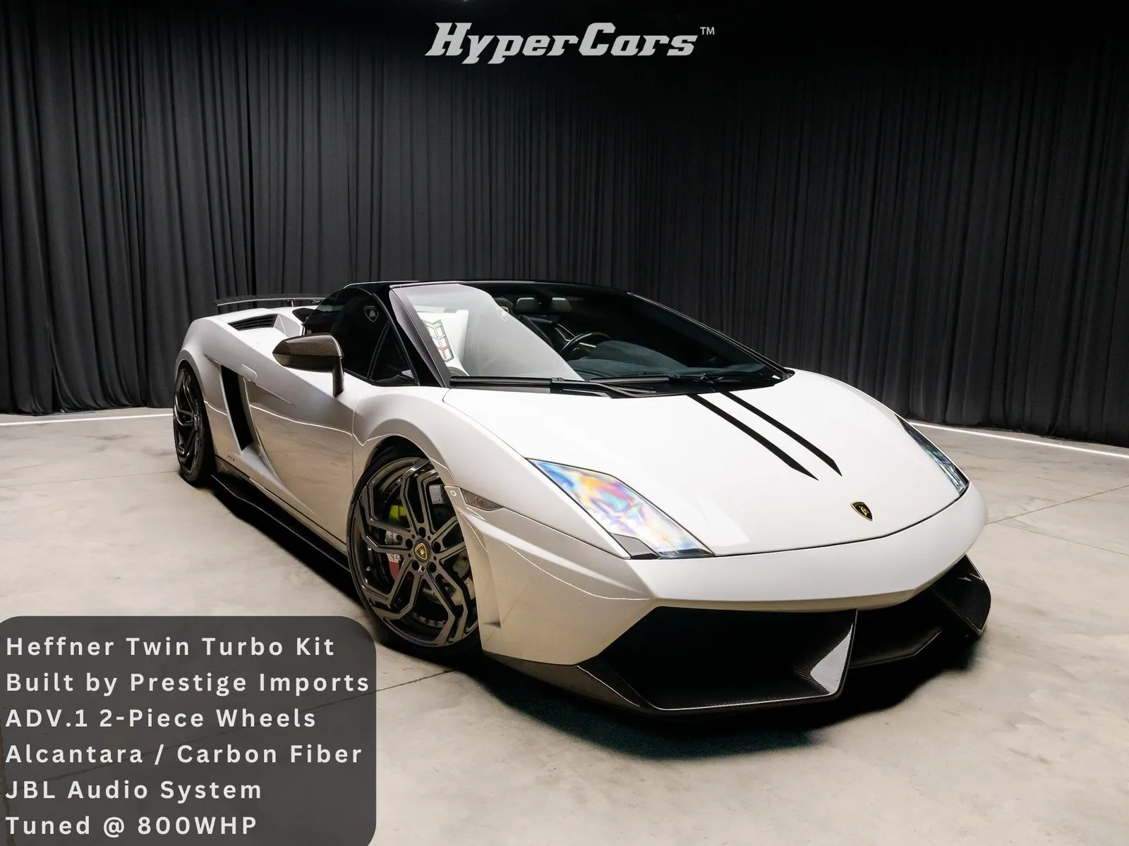 White 2012 Lamborghini Gallardo LP 570-4 Spyder Performante for sale in New Albany, IN