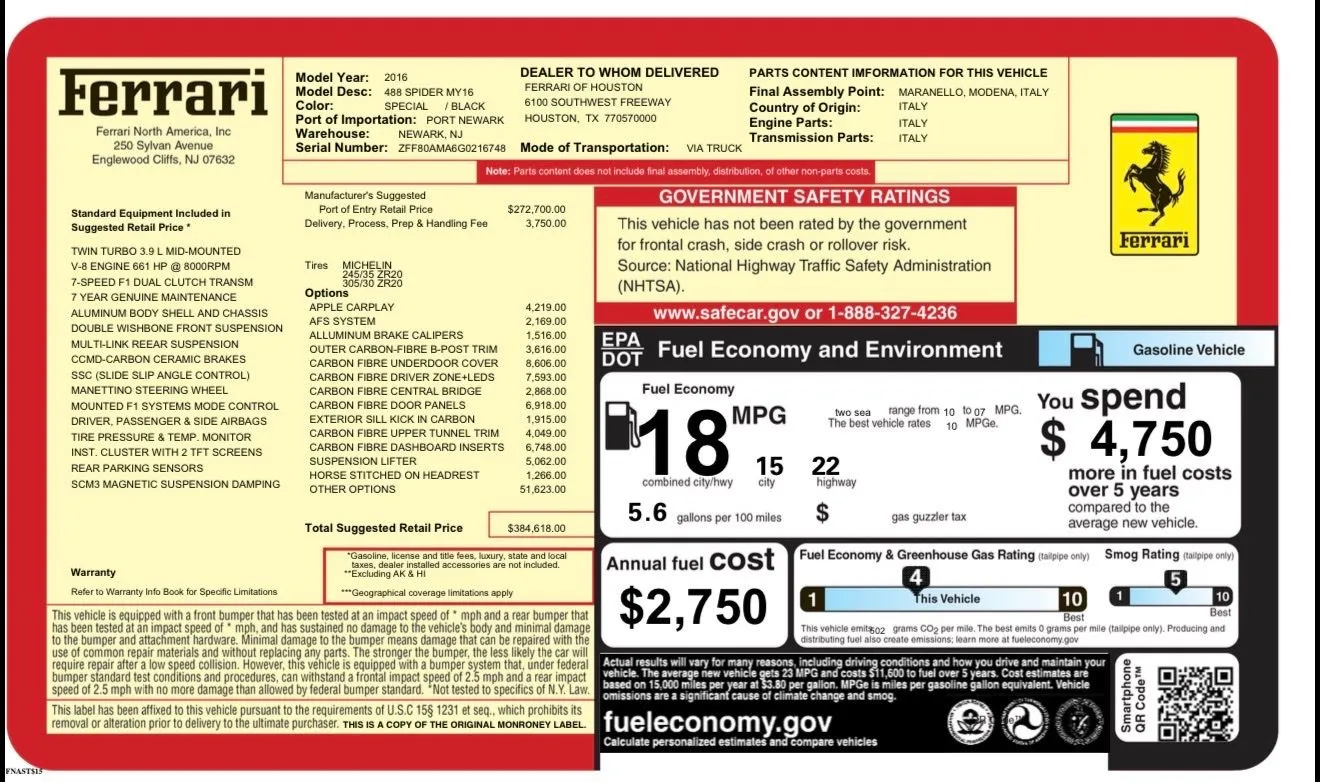 Photos of 2016 Ferrari 488 Spider for sale in New Albany, IN at HyperCars