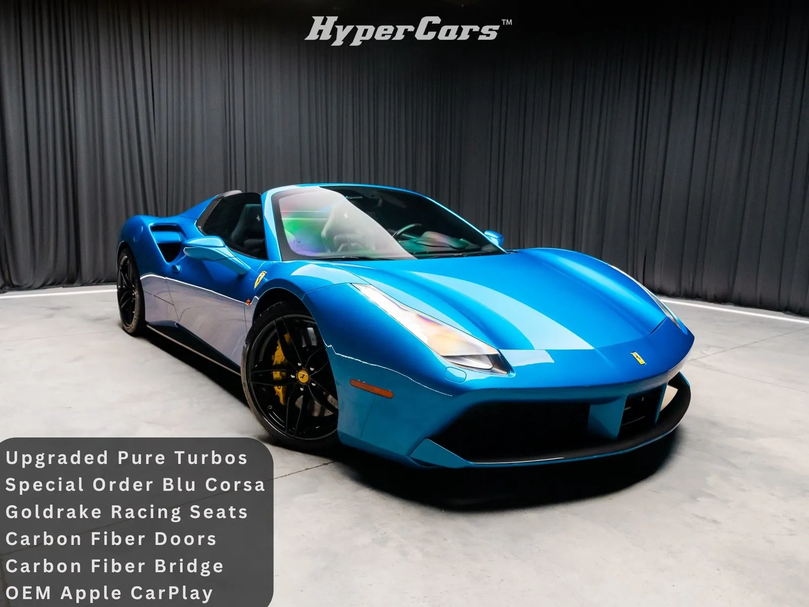 Blue 2016 Ferrari 488 Spider for sale in New Albany, IN