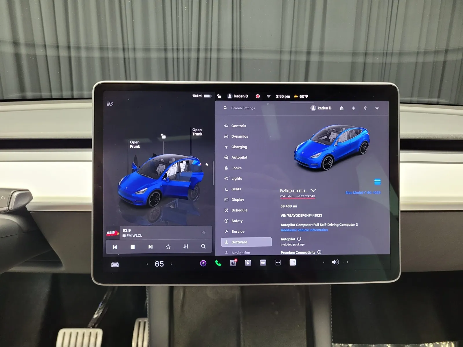 Another view of 2022 Tesla Model Y Performance for sale in New Albany, IN at HyperCars