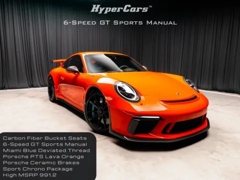 Orange 2018 Porsche 911 GT3 for sale in New Albany, IN