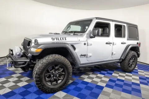Silver 2024 Jeep Wrangler Willys for sale in Austin, TX