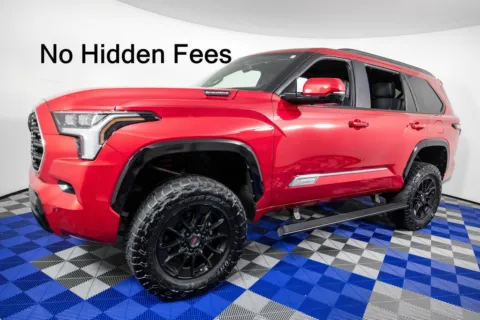 Red 2025 Toyota Sequoia Platinum for sale in Austin, TX