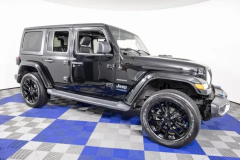 Another view of 2022 Jeep Wrangler Unlimited Sahara 4xe for sale in Austin, TX at Apple Sport Imports