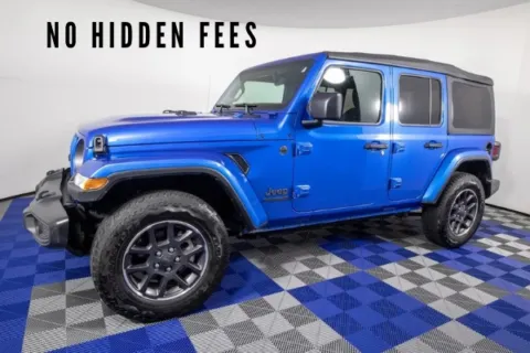 Blue 2021 Jeep Wrangler Unlimited Sport for sale in Austin, TX