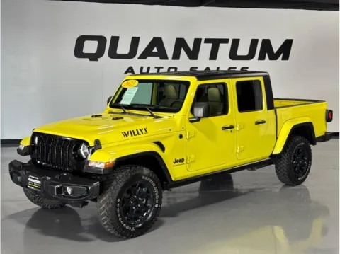 Yellow 2023 Jeep Gladiator Willys Pickup 4D 5 ft for sale in Garden Grove, CA