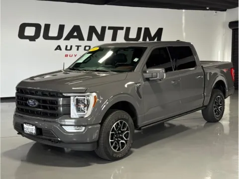 Gray 2021 Ford F-150 SuperCrew Cab Lariat Pickup 4D 5 1/2 ft for sale in Garden Grove, CA