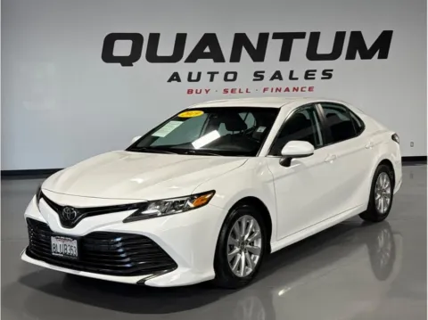 White 2019 Toyota Camry LE Sedan 4D for sale in Garden Grove, CA