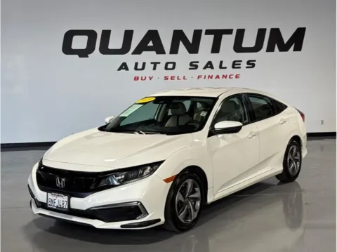 White 2019 Honda Civic LX Sedan 4D for sale in Garden Grove, CA
