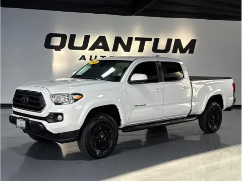 White 2021 Toyota Tacoma Double Cab SR5 Pickup 4D 6 ft for sale in Garden Grove, CA